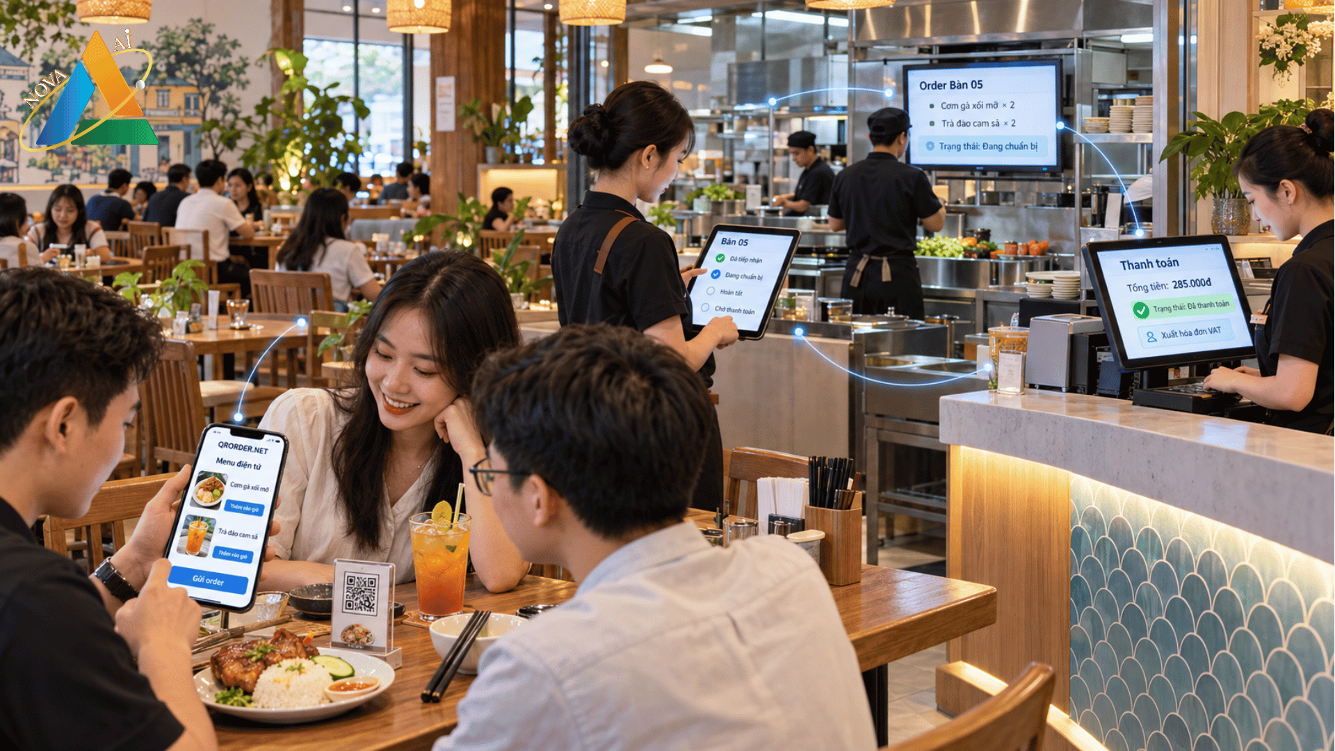 Phần Mềm Order Hoạt Động Như Thế Nào Từ Lúc Khách Gọi Món Đến Khi Xuất Hóa Đơn?