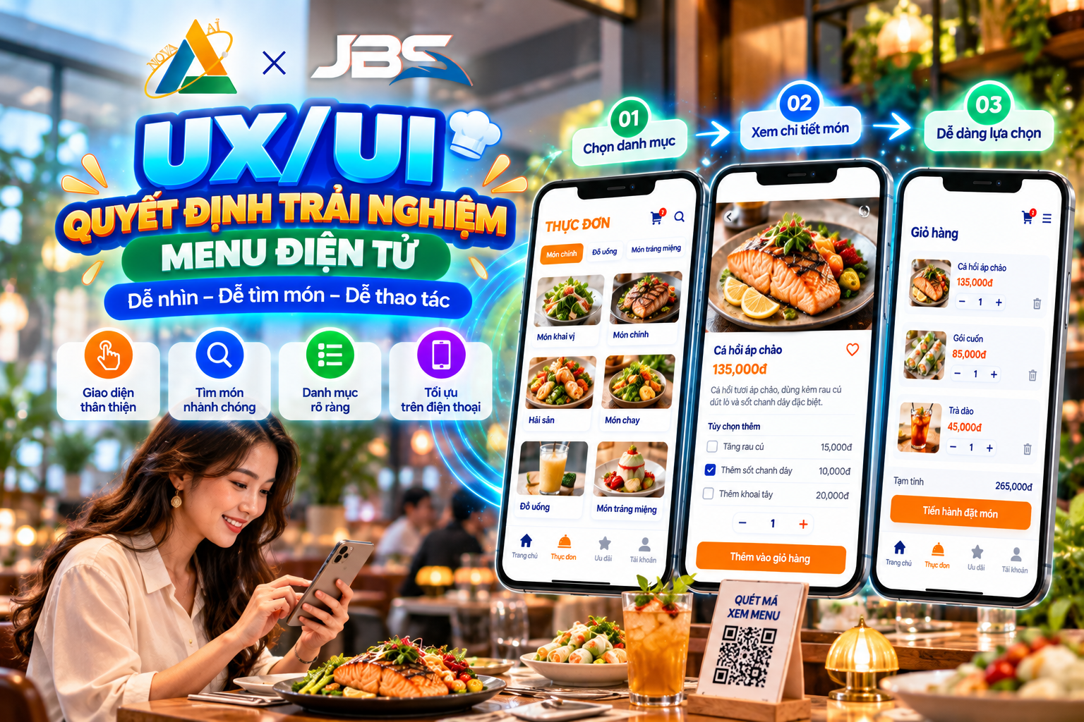 UX/UI – Yếu tố quyết định trải nghiệm menu điện tử